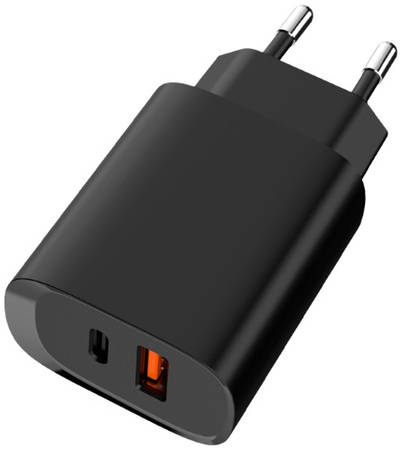 Сетевое зарядное устройство TFN USB + Type C QC 20W Black (TFN-WCRPD08) 9098132487