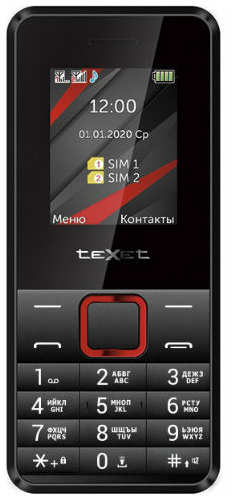 Мобильный телефон teXet TM-207 Black/Red 9098138190