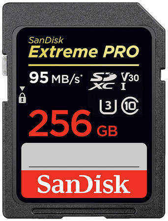 Карта памяти SanDisk Extreme Pro SDHC 256GB UHS-I U3 V30 (SDSDXXY-256G-GN4IN)