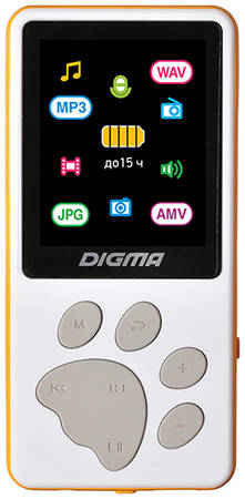 MP3-плеер Digma S4 White/Orange 9098168186
