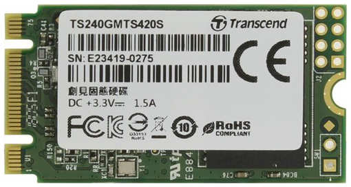 SSD накопитель Transcend 420S 240GB (TS240GMTS420S) 9098179988