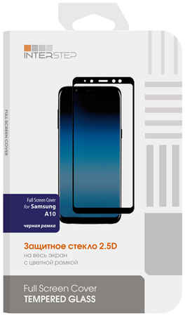 Защитное стекло InterStep для Samsung Galaxy A10 Black (IS-TG-SAMA10FSB-000B201) 9098186675