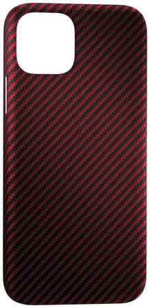 Чехол ANNET-MANCINI для Apple iPhone 12 Mini Сarbon Red (AM-12-K-RD) 9098190258