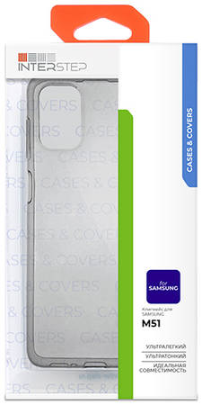 Чехол InterStep Slender для Galaxy M51, прозрачный (IS-FCC-SAM000M51-SD00O-ELPL00) 9098196678