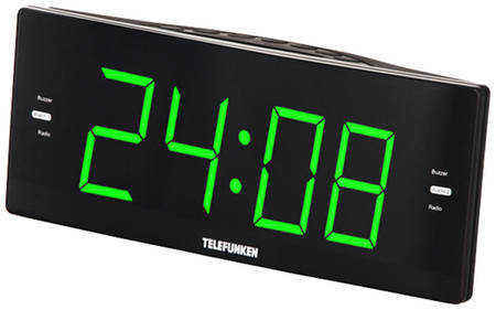 Часы с радио Telefunken TF-1587 Black/Green 9098257354