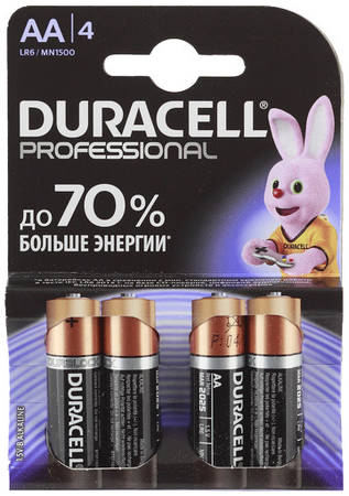 Батарейки Duracell LR6-4BL Professional 9098643386