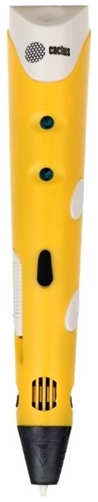 3D-ручка Cactus CS-3D-PEN-E-YL PLA ABS LCD, желтый 9098709581