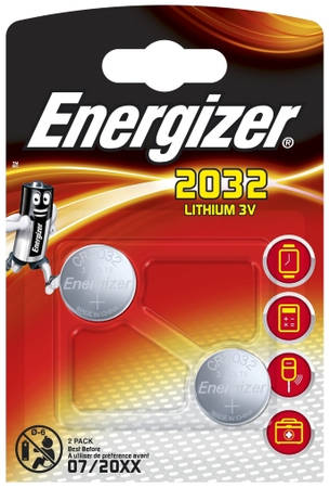 Батарейки Energizer Miniatures Lithium CR2032 FSB, 2 шт. 9098775549