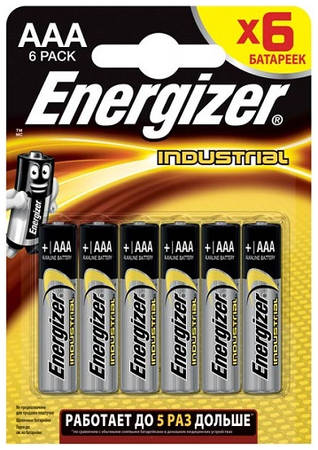 Батарейки Energizer Industrial AAA-LR03, 6 шт