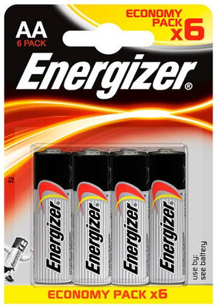 Батарейки Energizer Industrial AA-LR6, 6 шт. (E301424400) 9098799999