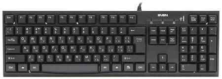 Клавиатура SVEN Standard 304 USB+HUB Black 9098837598