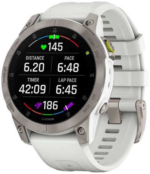 Смарт-часы Garmin Epix (Gen 2) 47mm Sapphire, титановый (010-02582-21)