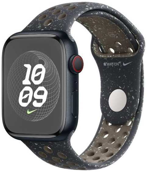 Восстановленные смарт-часы Apple Watch Series 9 Nike 45mm Midnight Aluminum Case with Sky Nike Sport Band, размер M/L (VR9L3), отличный 9098948863