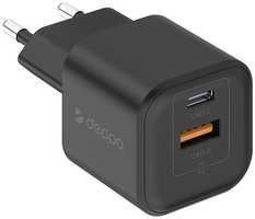 Сетевое зарядное устройство Deppa USB-C + USB-A, PD 3.0, QC 3.0, 20W, GaN (11456)