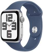 Смарт-часы Apple Watch SE (2024) 44mm Silver Aluminum Case with Denim Sport Band, размер S / M