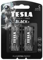 Батарейки Tesla Black+ C (LR14), 1,5 В, 2 шт (140133)