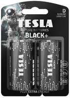 Батарейки Tesla Black+ D (LR20), 1,5 В, 2 шт (140134)