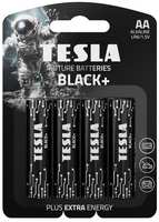 Батарейки Tesla Black+ LR6 (АА), 1,5 В, 4 шт (140125)