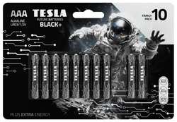 Батарейки Tesla Black+ LR03 (AAA), 1,5 В, 10 шт (140130)