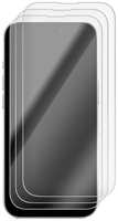 Комплект защитных стекол Krutoff гибридных для iPhone 15, 3 шт (480387)
