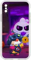 Чехол Krutoff Clear Case Brawl Stars: Охотник за Скуиками Гэйл для iPhone XS (411740)