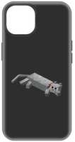 Чехол Krutoff Soft Case Minecraft - Кошка для iPhone 15 (477241)