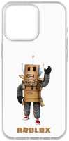 Чехол Krutoff Clear Case Roblox: Мистер Робот для iPhone 15 Pro Max (476820)