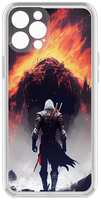 Чехол Krutoff Clear Case ″Ведьмак: Геральт″ для iPhone 12 Pro, с защитой камеры (465809)