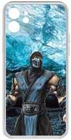Чехол Krutoff Clear Case ″Мортал Комбат: Саб Зиро″ для iPhone 12, с защитой камеры (465801)
