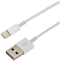 Кабель Rexant USB-Lightning, 2.4 А, 1 м, белый (18-0001)