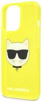 Чехол Karl Lagerfeld для iPhone 13 Pro Choupette Hard Transparent Yellow (KLHCP13LCHTRY)