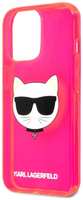 Чехол Karl Lagerfeld для iPhone 13 Pro Choupette Hard Transparent Pink (KLHCP13LCHTRP)