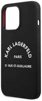 Чехол Karl Lagerfeld для iPhone 13 Pro Max Liquid Silicone (KLHCP13XSLSGRBK)