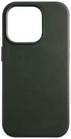 Чехол RED-LINE для iPhone 14 Pro MagSafe Leather Olive (УТ000032537)