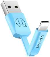 Кабель Usams U2 USB/Lightning, плоский, 1,2m Blue (SJ199IP04)