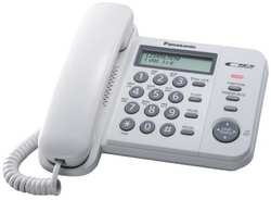 Телефон проводной Panasonic KX-TS2356RUW