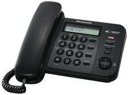 Телефон проводной Panasonic KX-TS2356RUB Вlack