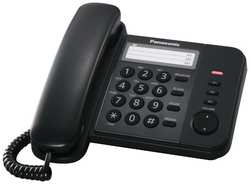 Телефон проводной Panasonic KX-TS2352RUB Вlack