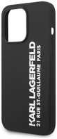 Чехол Karl Lagerfeld Liquid Silicone Elongated RSG Logo Hard для iPhone 14 Pro (KLHCP14LSRSGVTK)
