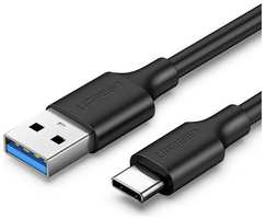 Кабель UGREEN USB-C Male - USB-A 3.0, 3A, 1 м, черный (20882)