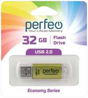 USB-флешка PERFEO Economy Series E01 USB 32GB Gold (PF-E01Gl032ES)