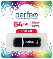 USB-флешка PERFEO C02 USB 64GB Black (PF-C02B064)