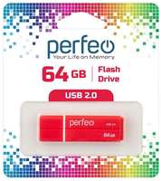 USB-флешка PERFEO C01G2 USB 64GB Red (PF-C01G2R064)