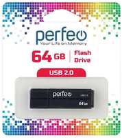 USB-флешка PERFEO C01G2 USB 64GB Black (PF-C01G2B064)