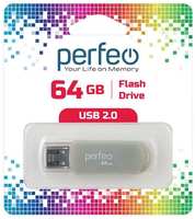 USB-флешка PERFEO C03 USB 64GB Grey (PF-C03GR064)