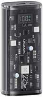 Внешний аккумулятор Usams US-CD189 PD20W+QC3.0 Dual-Port Transparent Digital Display 9000mAh Black (10KCD18901)