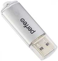USB-флешка PERFEO C14 64GB USB 3.0, серебристый металлик (PF-C14S064ES)