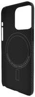 Чехол ELFY кевларовый для iPhone 15 Pro, 600D, (EWE-CS-KVLIP5P-BL-M)
