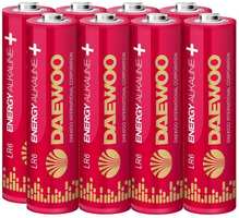 Батарейки Daewoo Energy Alkaline, LR6 (АА), 8 шт (LR6EA-8В)