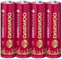 Батарейки Daewoo Energy Alkaline, LR6 (АА), 4 шт (LR6EA-4В)